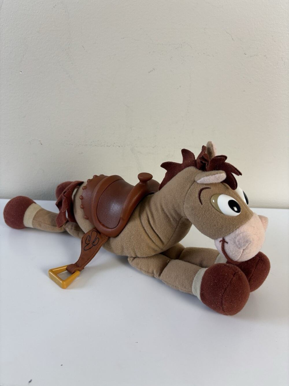 Vtg 1999 Toy Story 2 Bullseye Horse Plush 10” Mattel Acrotoys Plastic Saddle